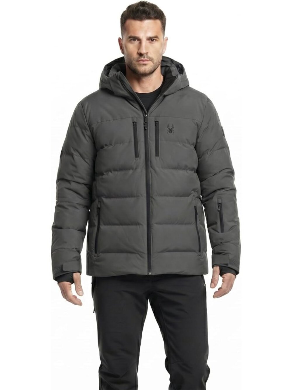 Men's Synthetic Down Jacket - Lightweight, Warm, Water-Resistant Winter Coat